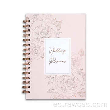 Girl Pink Rose Gold Journal Planificador de bodas